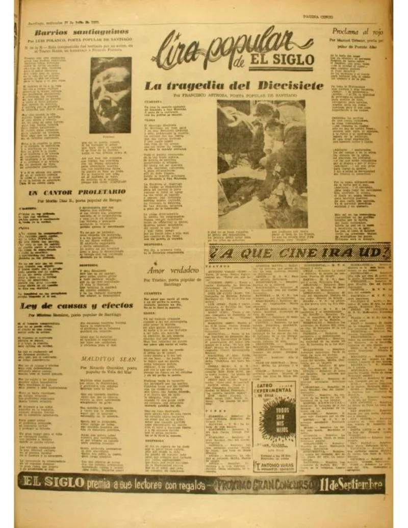 La tragedia del diecisiete  [artículo] Francisco Astroza.