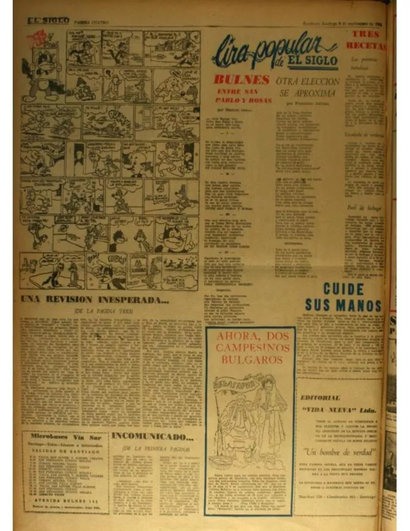 Bulnes entre San Pablo y Rosas  [artículo] Manuel Olave.