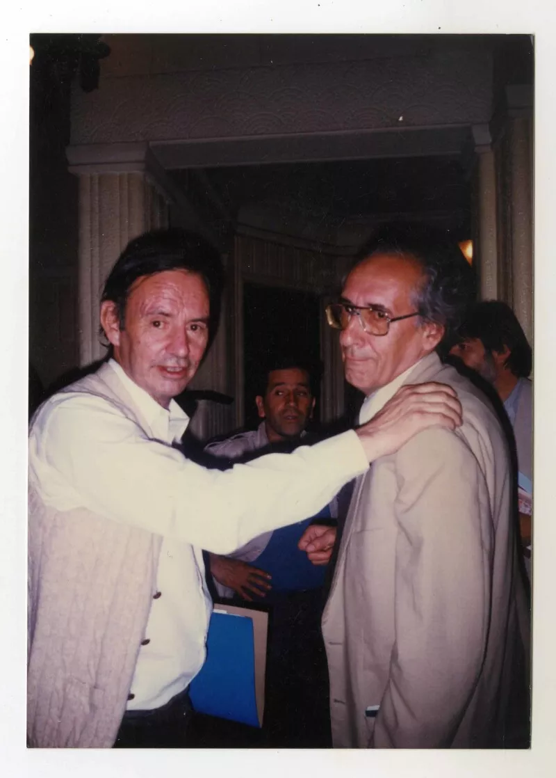 Fernando Quilodrán y Jorge Teillier  [fotografía].