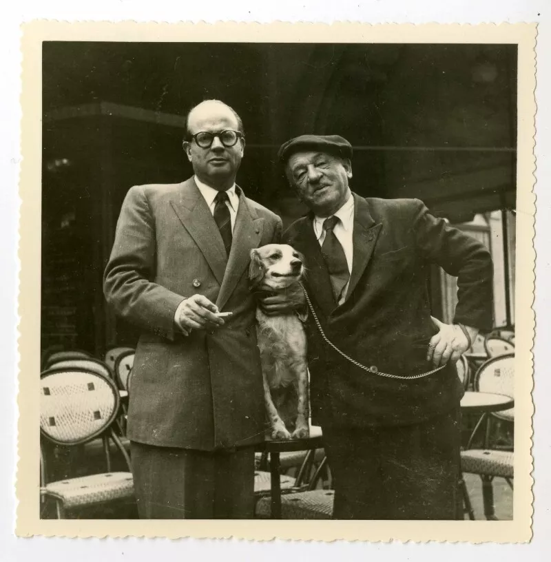 Salvador Reyes y Blaise Cendrars  [Fotografía].