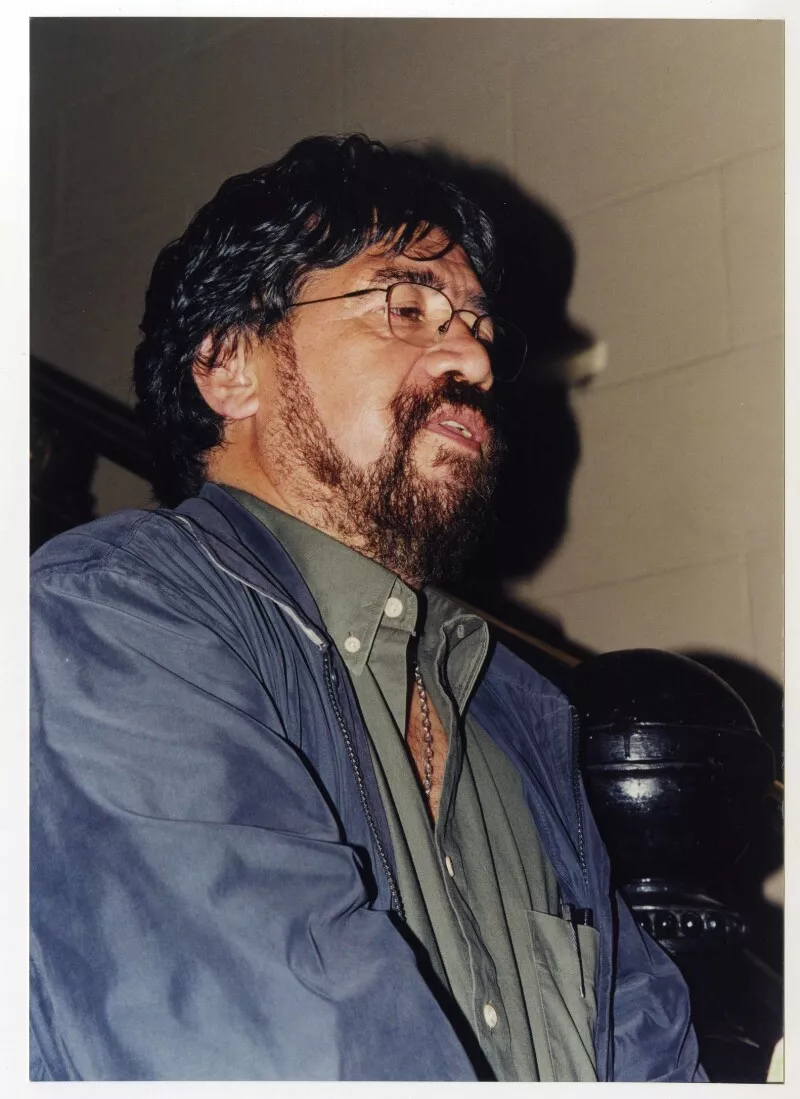 Luis Sepúlveda  [Fotografía] Julio Ruiz Leiva.