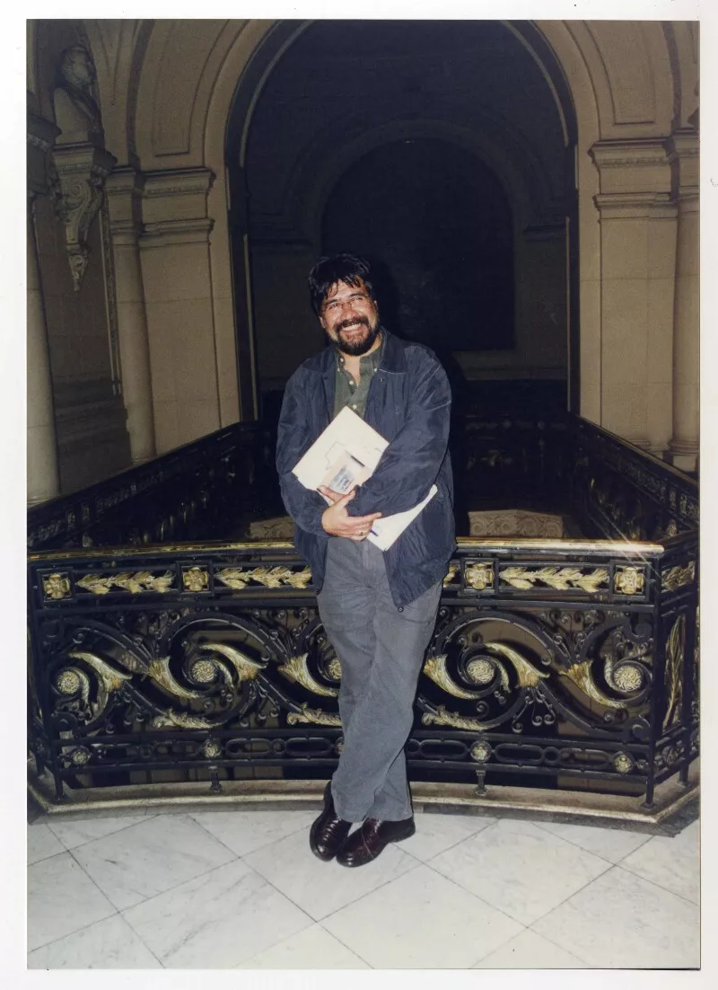 Luis Sepúlveda  [Fotografía] Julio Ruiz Leiva.