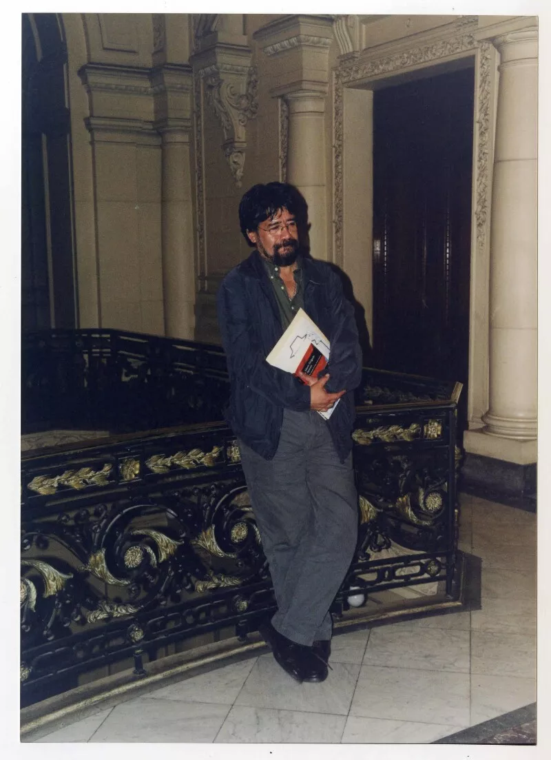 Luis Sepúlveda  [Fotografía] Julio Ruiz Leiva.