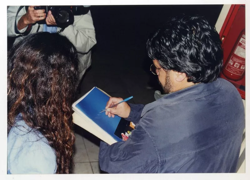 Luis Sepúlveda  [Fotografía] Julio Ruiz Leiva.