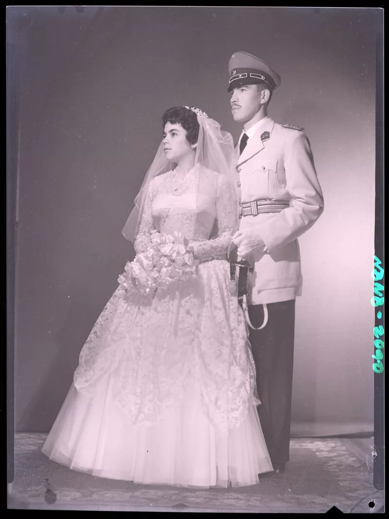 Nívea Paredes [con su marido, día de su boda]  [fotografía] Alfredo Molina Lahitte.