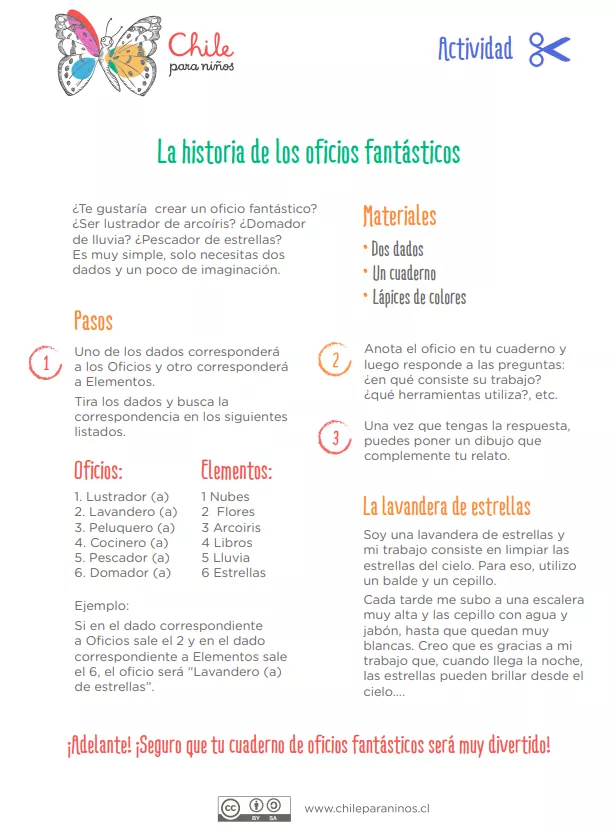Actividad: Los oficios fantásticos