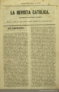 La prensa católica en Chile (1843-1891)