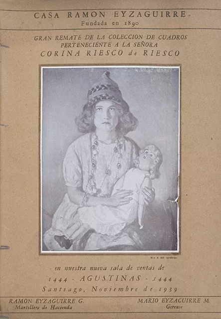 Gran remate de la colección de cuadros perteneciente a la señora Corina Riesco de Riesco
