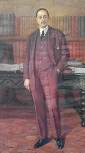 Retrato de señor de pie