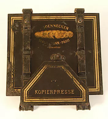 Prensa copiadora de cartas