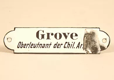 Placa de identificación de Marmaduke Grove