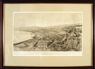 Valparaíso, el Almendral visto del Cerro de la Cueva del Chivato