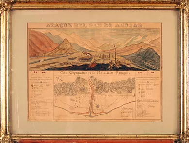 Plan Topográfico de la Batalla de Yungay