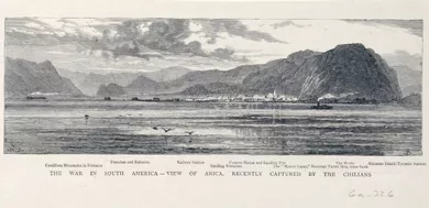 The war in South America. View of Arica