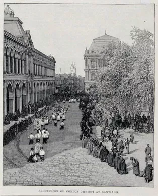 Procesión del Corpus Christi en Santiago