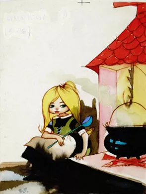 Niña con cucharón