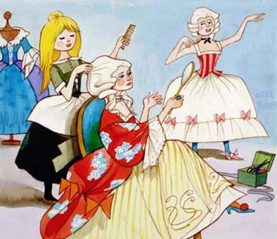 Escena con tres mujeres