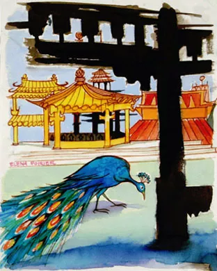 Un pavo Real
