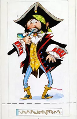 Pirata Fumando Pipa