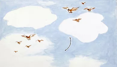 Pájaros Volando / Construcción
