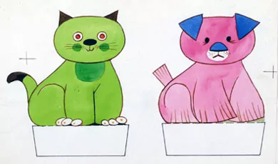 Búho, Ardilla, Gato y Perro (Señala Puestos) / Construcción