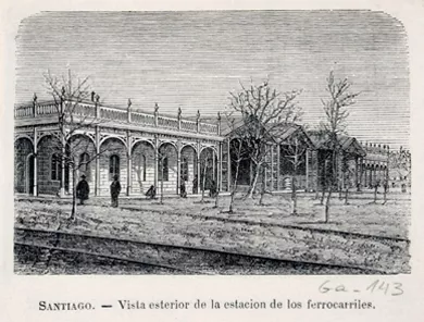 Vista exterior de la  Estación de Ferrocarriles