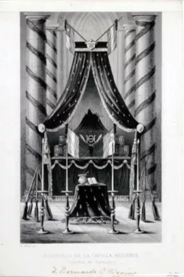 Bosquejo de la Capilla Ardiente
