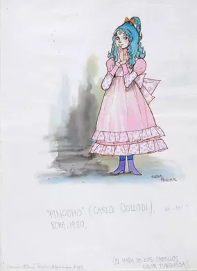 "Pinocho" (El hada de los cabellos color turquesa)