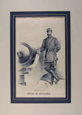 Ejército de Chile.Oficial de Artillería.