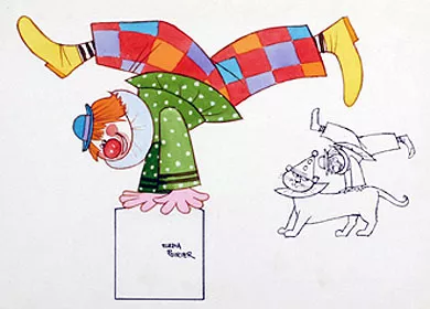 Payasito sobre tigre