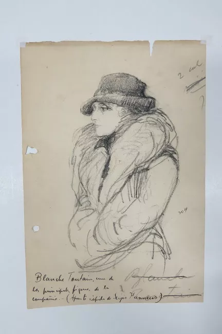 Retrato de Blanche Fontaine