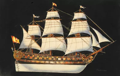 Fragata del S.XVIII