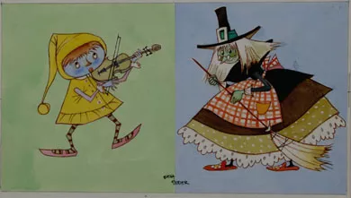 Duende y Brujita (Vestir - Coloresr) Lam 1