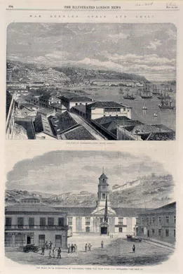 The Plaza de la Intendencia at Valparaíso.