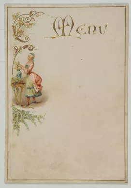 Tarjeta de menú