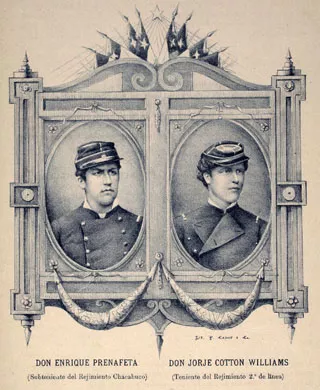 Retratos de Enrique Prenafeta y Jorge Cotton.
