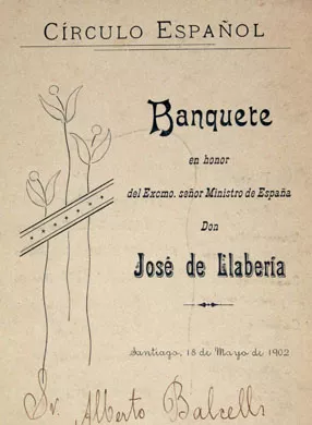 Banquete a José de Llabería