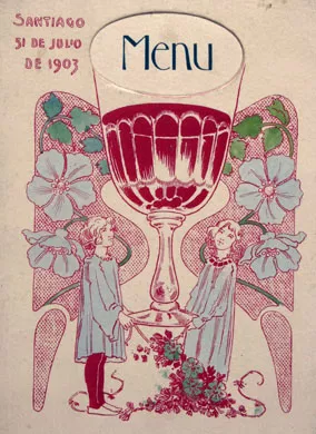 Menú en fránces