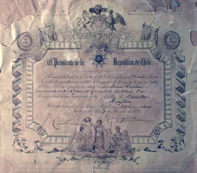 Diploma Presidencial  a José Ignacio Calderón.