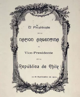Menú al Vice-Presidente de la República de Chile