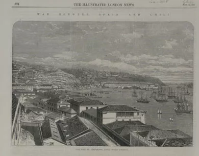 The port of Valparaiso,Chili.
