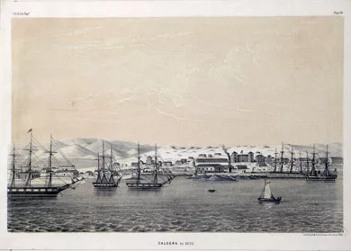 Caldera in 1852.Caldera en 1852.