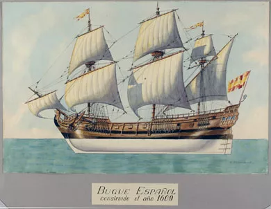 Buque Español construído el año 1609