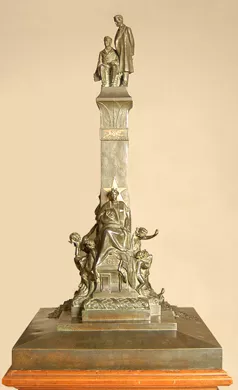 Maqueta del monumento a Manuel Montt y Antonio Varas