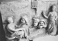 Escena del teatro griego