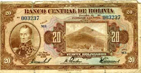 Veinte Bolivianos