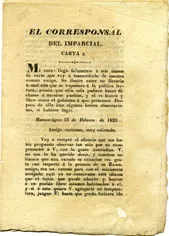 El Corresponsal del Imparcial Carta Tercera