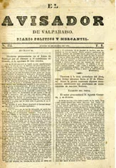 El Avisador de Valparaíso. Diario político y mercantil