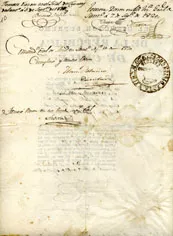 Oficio por el Director Supremo dirigida al Coronel Santiago Hérnandez