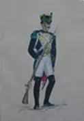 Soldado realista del Regimiento Talavera. 1810 - 1814
